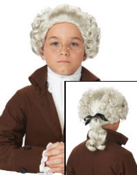 Child Colonial White Wig